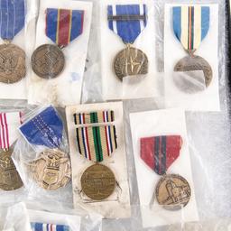 US Army Navy USMC USAF USMM Medal Lot (30)