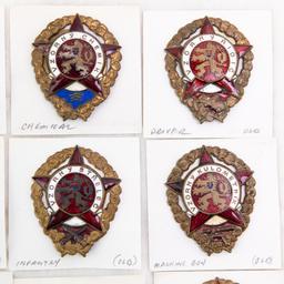 Communist Czech Army Exemplary Service Badge Lot