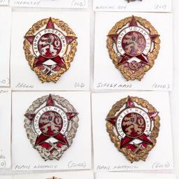 Communist Czech Army Exemplary Service Badge Lot