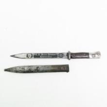 WWII German K98 Bayonet-Post War SS Etching