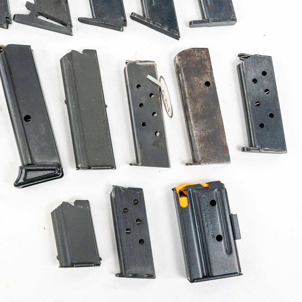 Multiple Small Pistol & .22cal Magazines