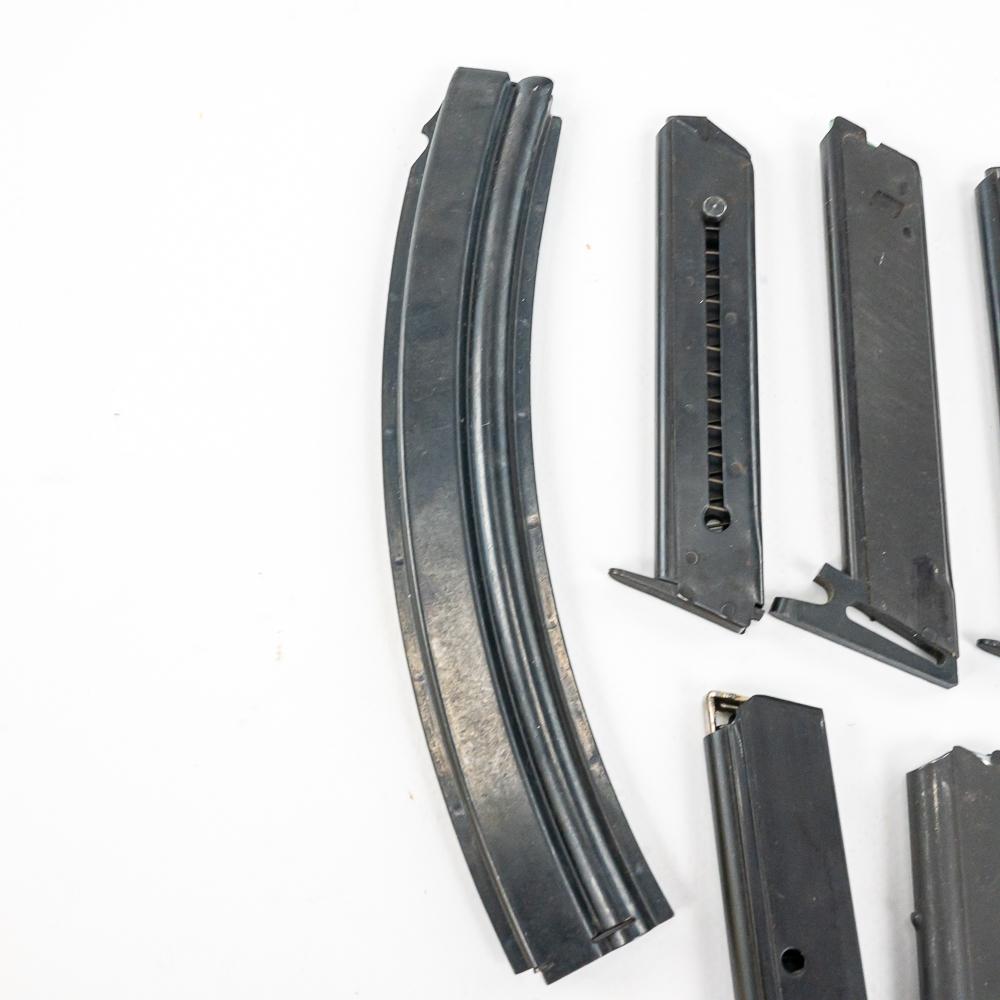 Multiple Small Pistol & .22cal Magazines