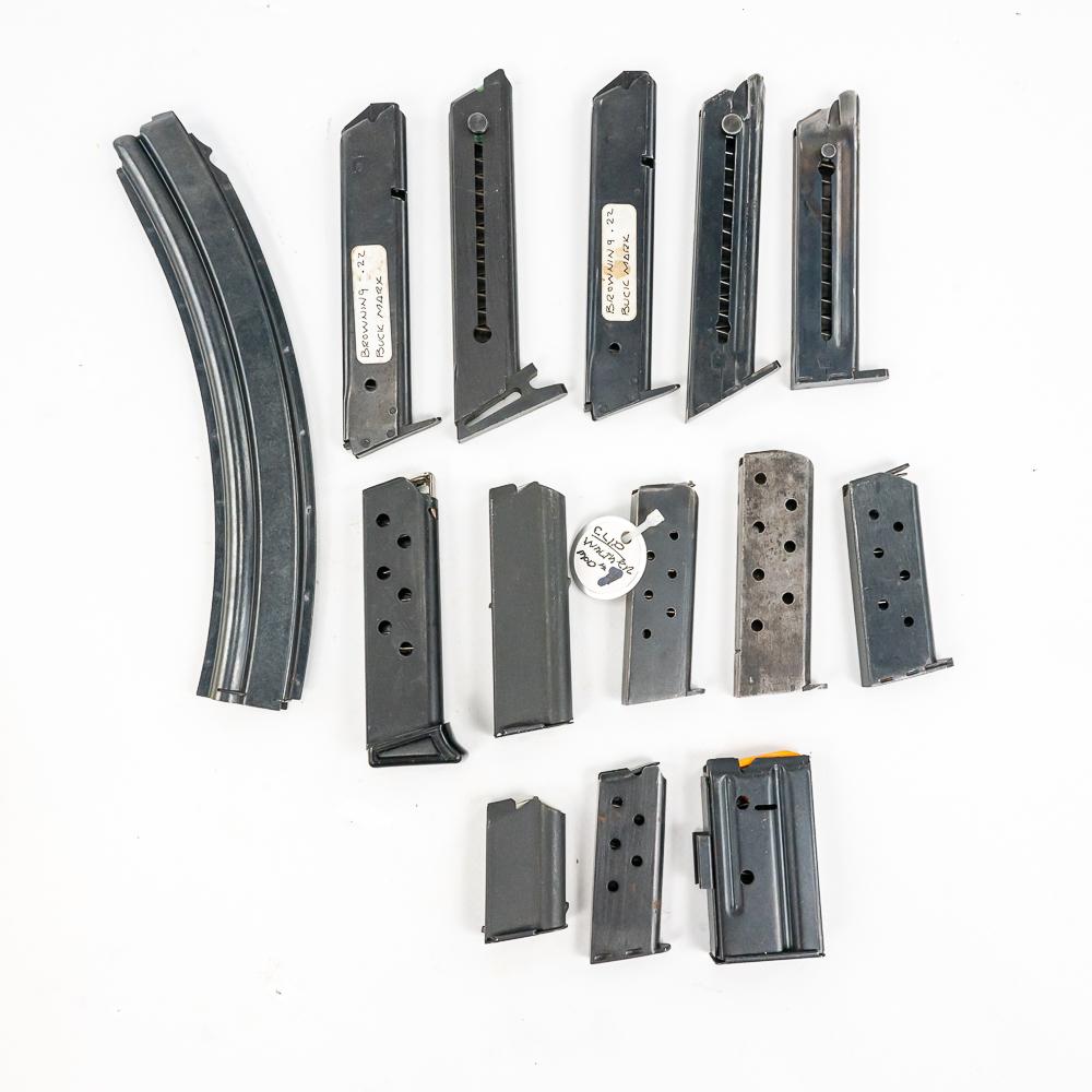 Multiple Small Pistol & .22cal Magazines