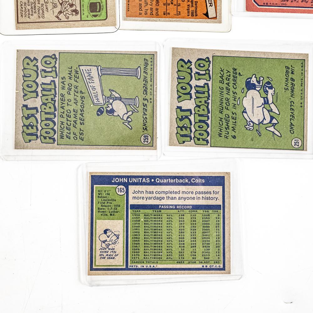 84 Topps Elway SGC 7 84 Topps Payton SGC 8 Warner+