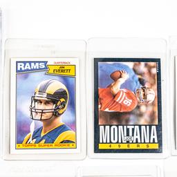 84 Topps Elway SGC 7 84 Topps Payton SGC 8 Warner+