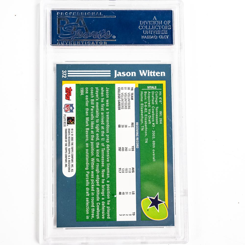 2003 Topps Jason Witten RC PSA GM MT 10 & More