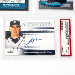 2005 Fleer Justin Verlander AUTO PSA 9 & More