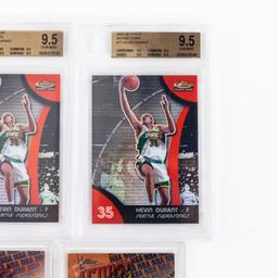 (4) 07-08 Kevin Durant SP & Refractor Beckett 9.5+