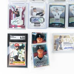 76 Topps #365 Fisk SGC 6.5 & White Sox RC Autos ++