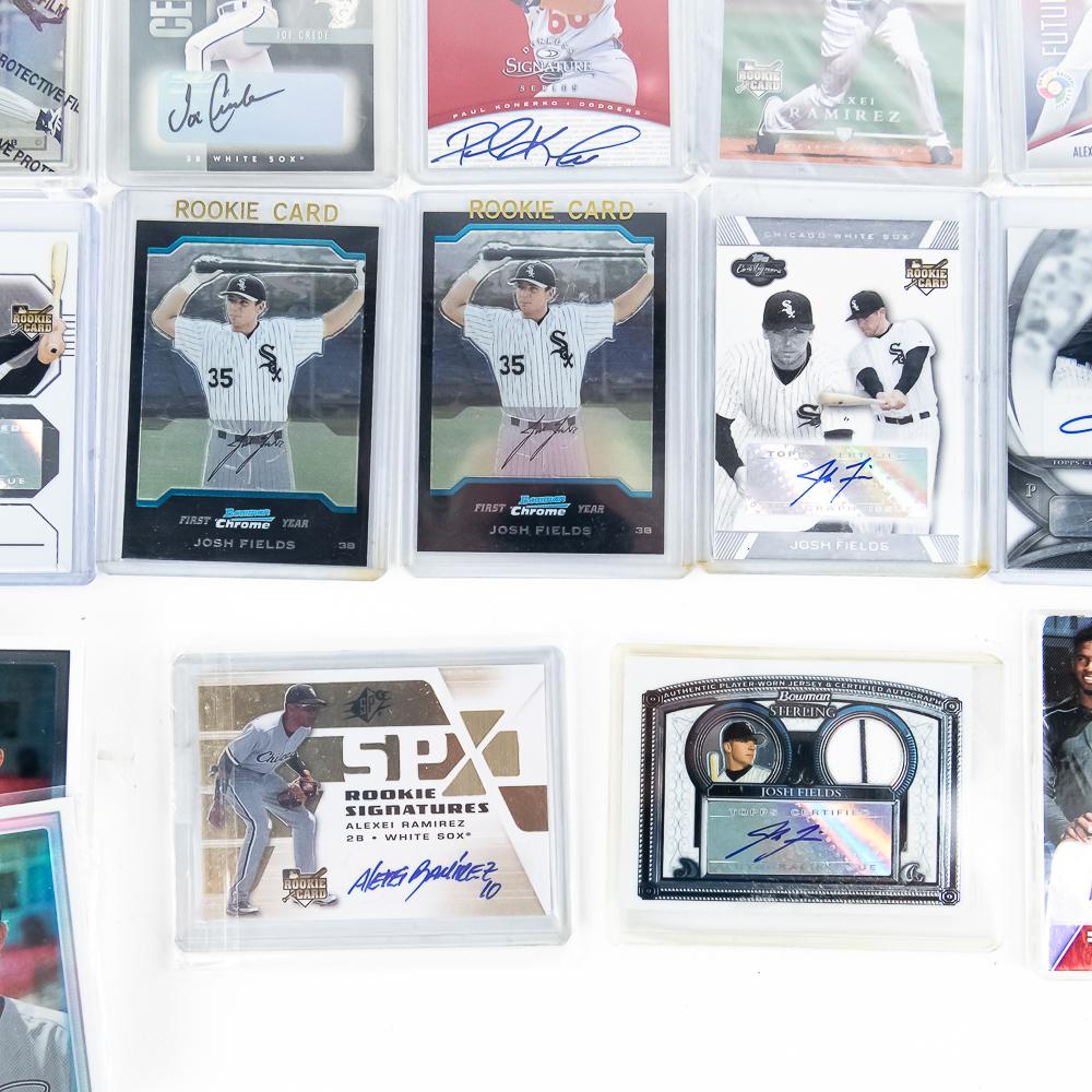 76 Topps #365 Fisk SGC 6.5 & White Sox RC Autos ++