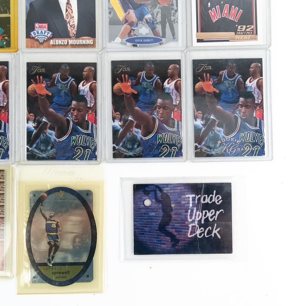 1995 Topps Finest Kevin Garnett w Coating PSA 9 ++