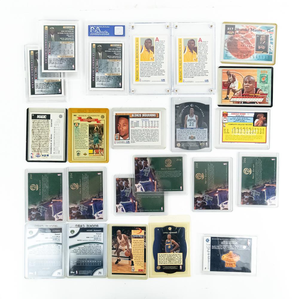 1995 Topps Finest Kevin Garnett w Coating PSA 9 ++