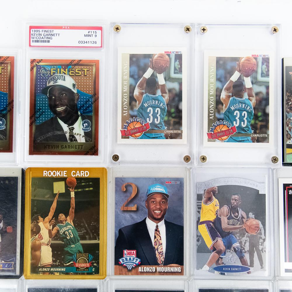1995 Topps Finest Kevin Garnett w Coating PSA 9 ++