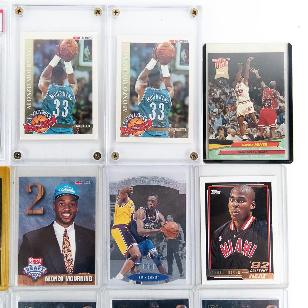 1995 Topps Finest Kevin Garnett w Coating PSA 9 ++