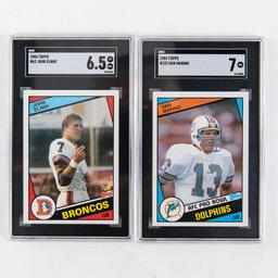 1984 Topps NFL Complete Set Elway 6.5 Marino 7