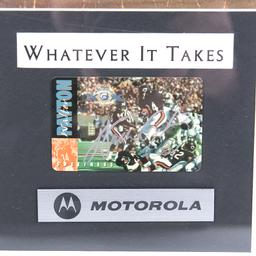 Framed Walter Payton Signed Auto Whatever It Takes