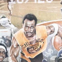 Framed Walter Payton Signed Auto Whatever It Takes