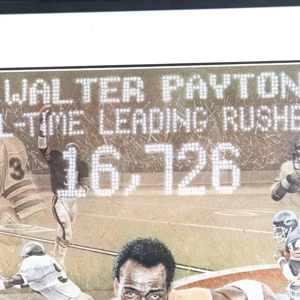 Framed Walter Payton Signed Auto Whatever It Takes