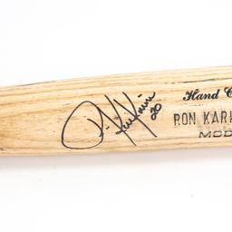 Ron Karkovice Game Used Autographed Baseball Bat