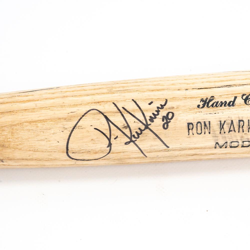 Ron Karkovice Game Used Autographed Baseball Bat