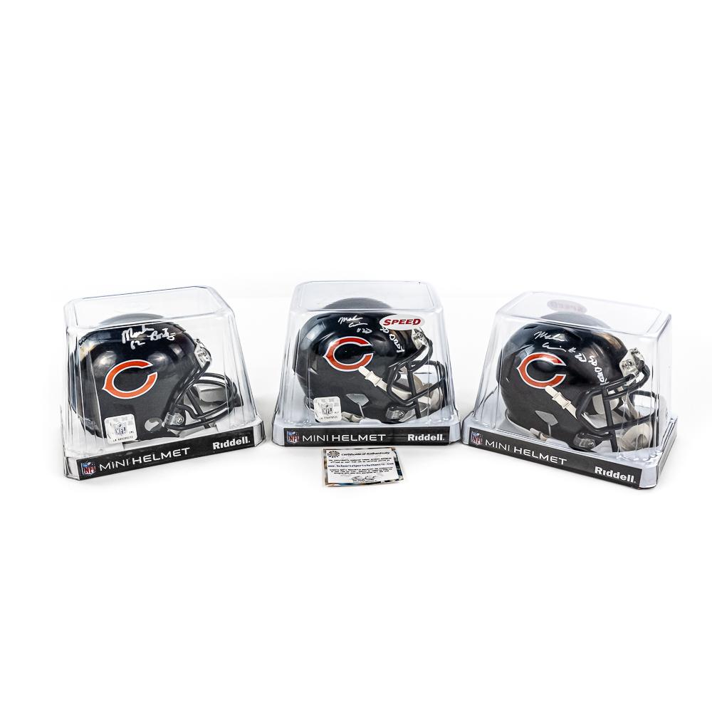 Mark Bortz & 2 Mark Carrier AUTO Mini Helmets wCOA