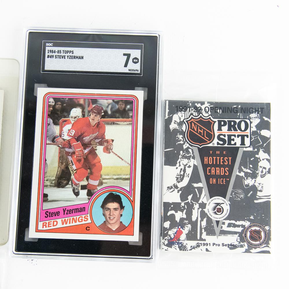 84-85 Yzerman SGC 7 & 8 Nordiques Larmer Autos ++