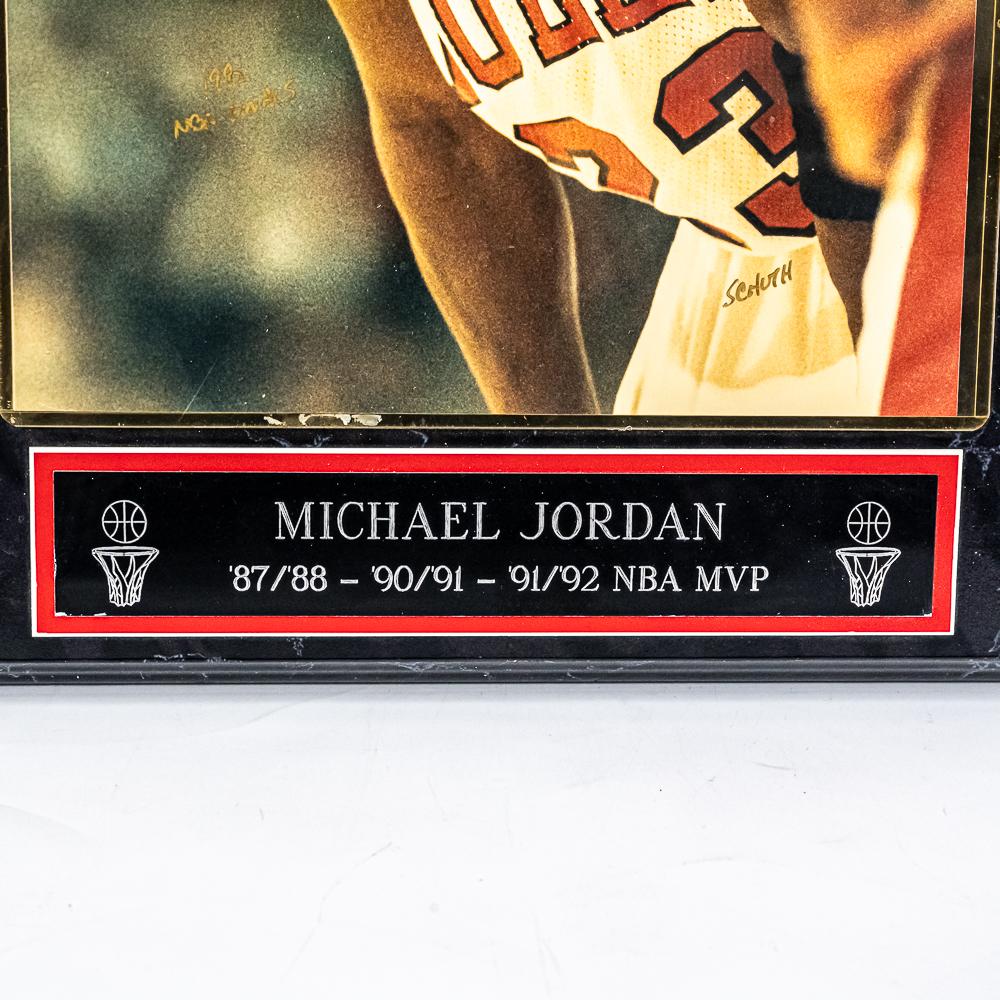 Michael Jordan Autographed 92 Finals Schuth Photo