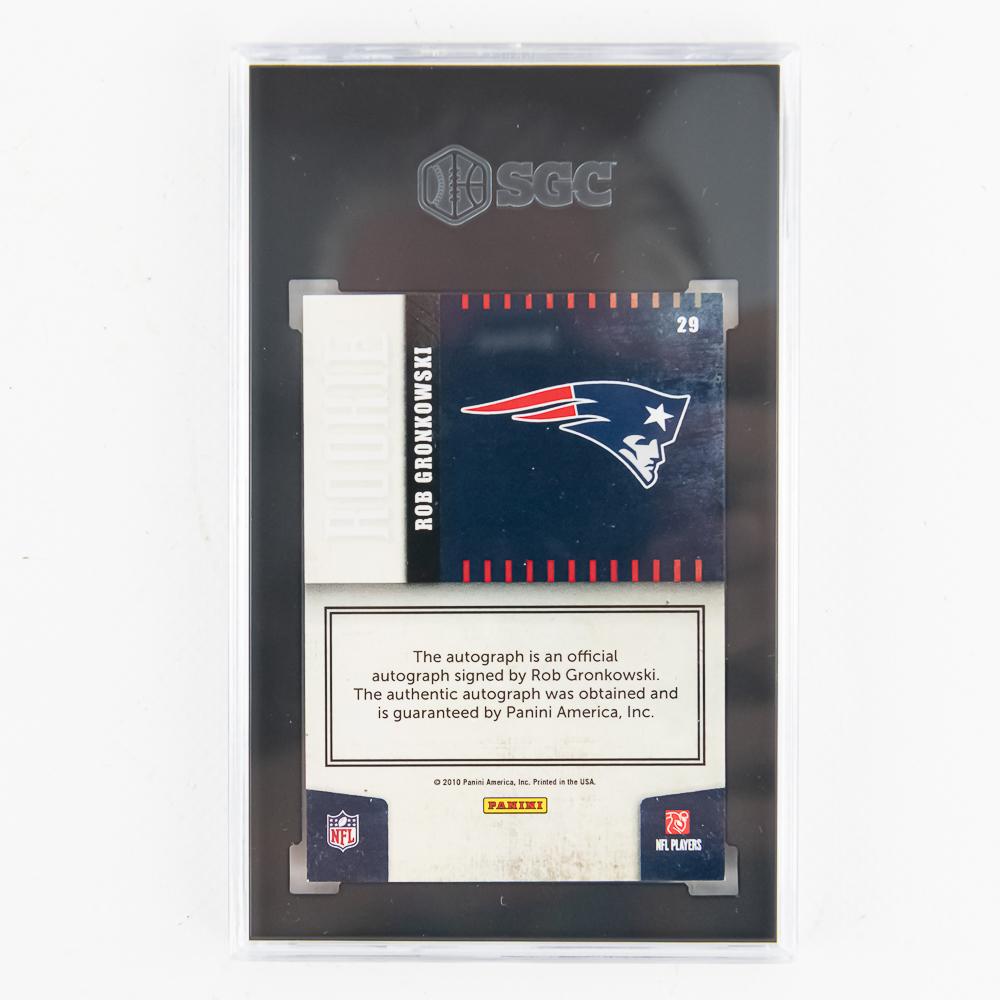 2010 Donruss Elite #29 Rob Gronkowski Auto RC SGC+