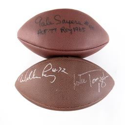 Gale Sayers Auto Football & Perry/Tomczak Auto FB