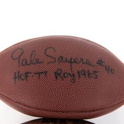 Gale Sayers Auto Football & Perry/Tomczak Auto FB
