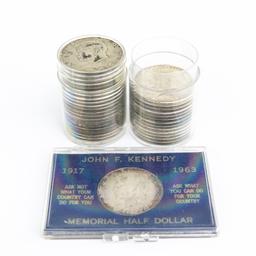 (33) Assorted 1965-1970 40% Kennedy Silver 50C