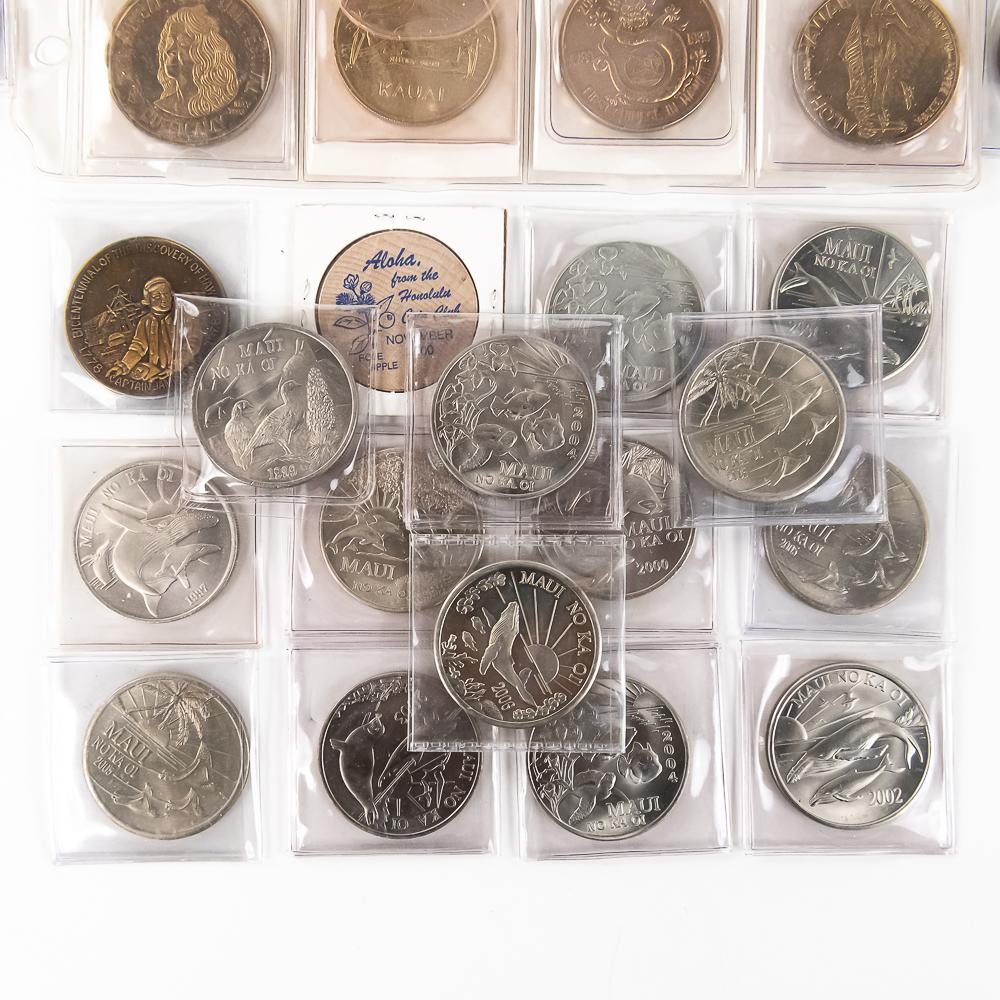 (72) Assorted Hawaii Dutch Trade Dollar & More