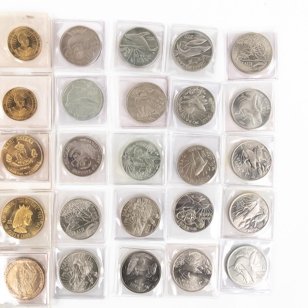 (72) Assorted Hawaii Dutch Trade Dollar & More