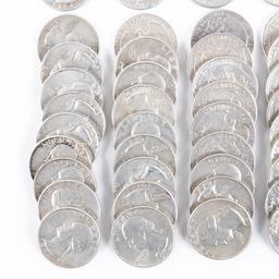 (40) 1964 Washington 90% Silver Quarters 25C