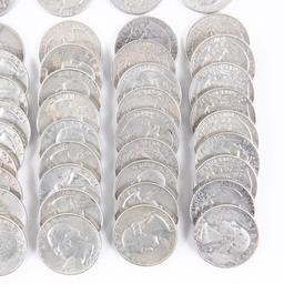 (40) 1964 Washington 90% Silver Quarters 25C