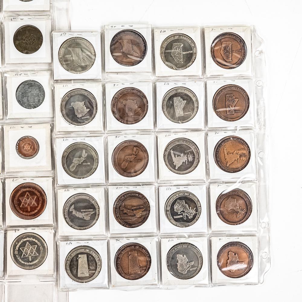 82 Uncirculated Canadian Nat'l Expo 63-67 Tokens