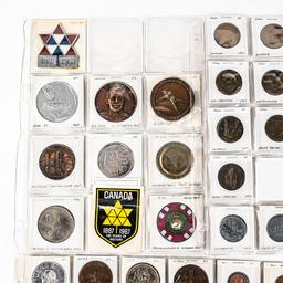 82 Uncirculated Canadian Nat'l Expo 63-67 Tokens