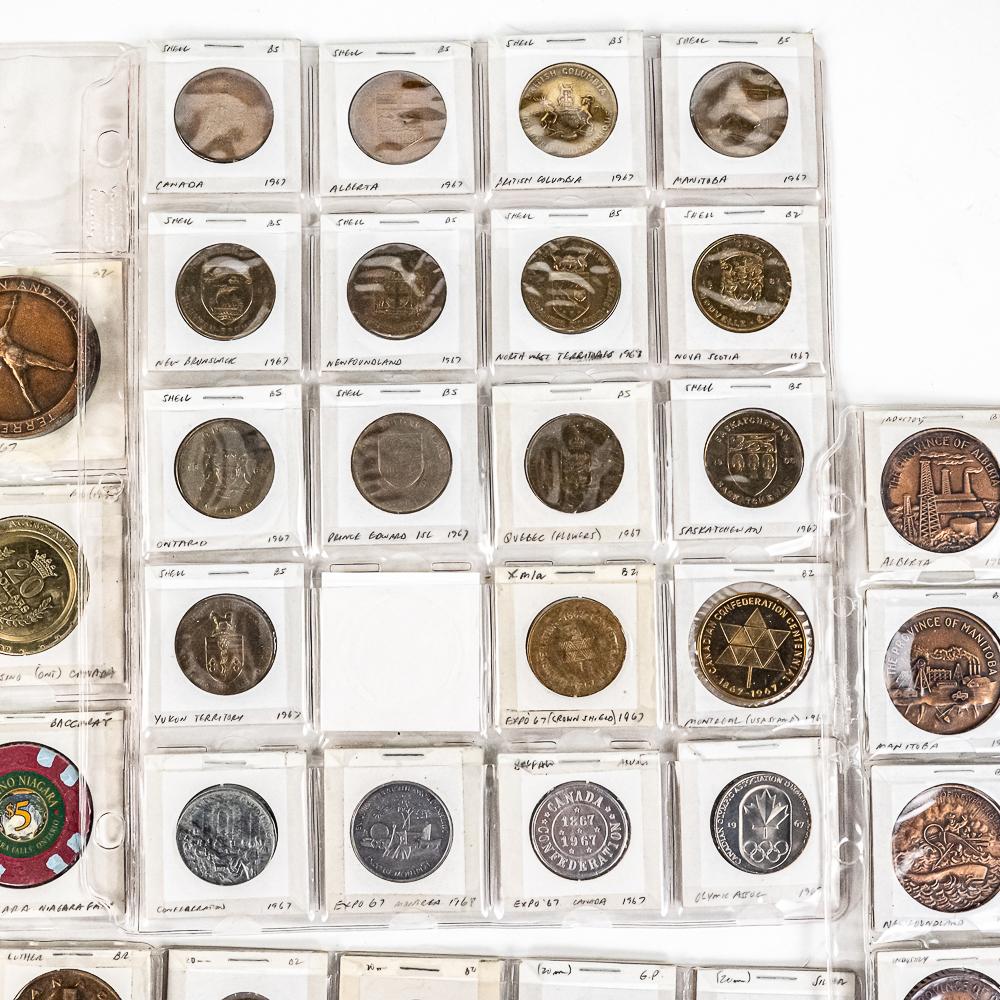 82 Uncirculated Canadian Nat'l Expo 63-67 Tokens