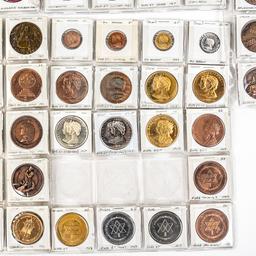 82 Uncirculated Canadian Nat'l Expo 63-67 Tokens