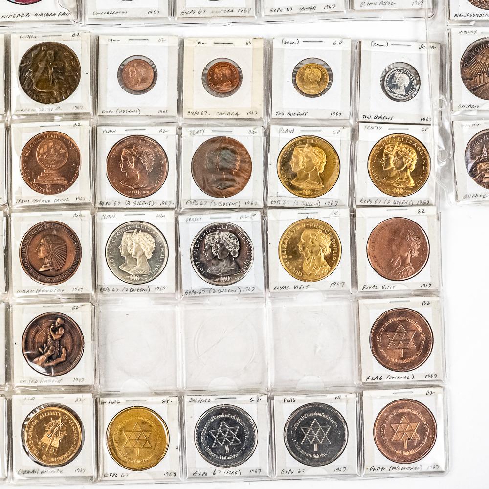 82 Uncirculated Canadian Nat'l Expo 63-67 Tokens