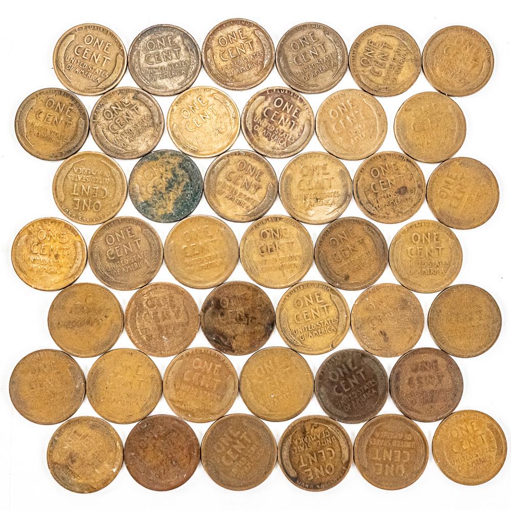 10C Frctional Currency & Teens 20s 30s Wheat Cents