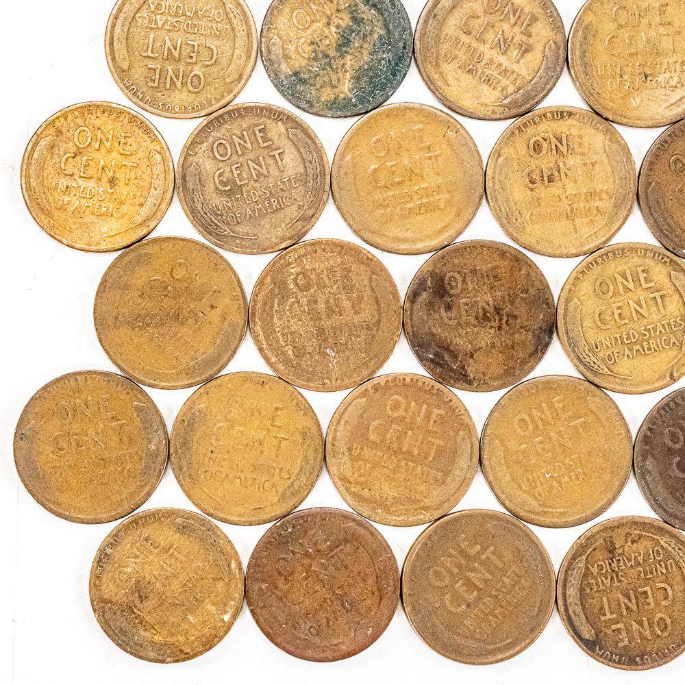 10C Frctional Currency & Teens 20s 30s Wheat Cents