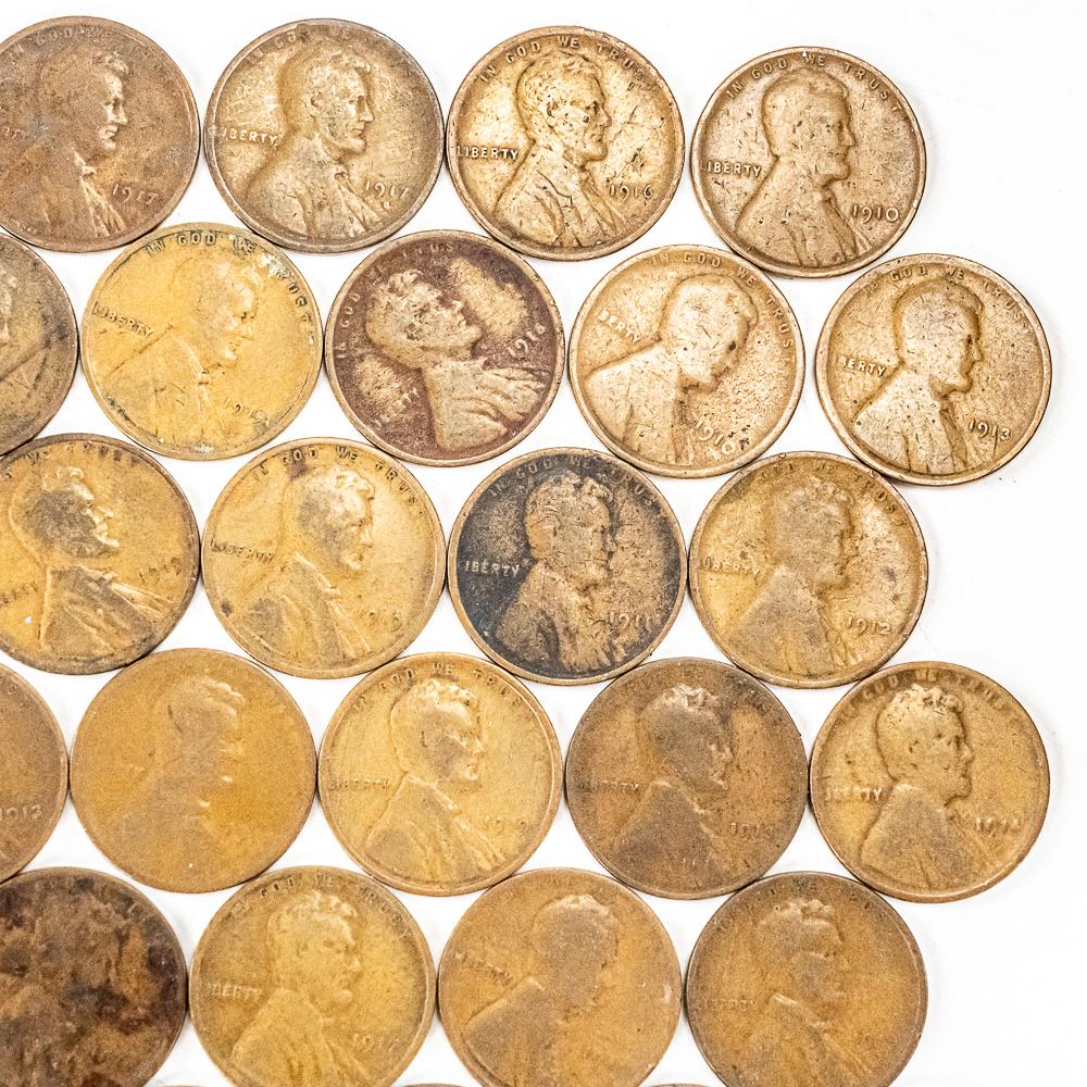 10C Frctional Currency & Teens 20s 30s Wheat Cents