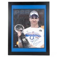 Peyton Manning Signed Auto Framed Photo w COA