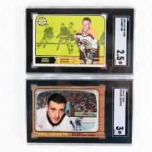 68-69 O Pee Chee #2 Bobby Orr 2.5 & 66-67 Esposito