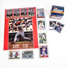 84 Near Complete Fleer MLB Set, Tony Gwynn RC Rose