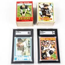 1972 Topps #341 Butkus SGC 7 & #13 Riggins SGC 8