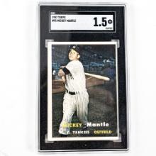 1957 Topps #95 Mickey Mantle SGC 1.5