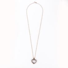 14K Necklace w/ 10K Diamond Accented Heart Pendant