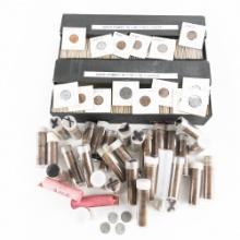 (33)Rolls of Mixed Wheat Cents & 200 Carded Wheats